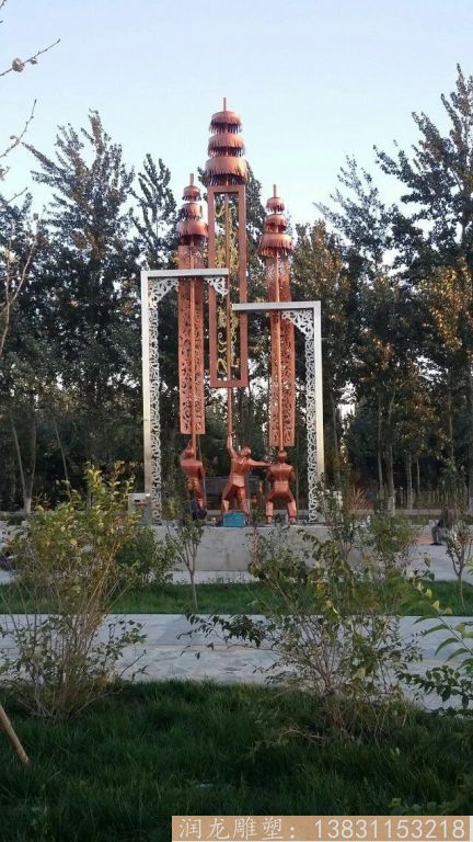 不锈钢景观雕塑 城市标志雕塑 不锈钢景观雕塑 城市标志雕塑